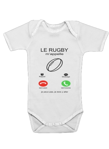  Le rugby mappelle for Baby short sleeve onesies