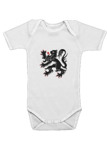  Lion des flandres for Baby short sleeve onesies