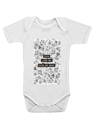  love me more for Baby short sleeve onesies
