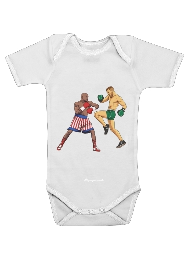  Mayweather vs McGregor for Baby short sleeve onesies