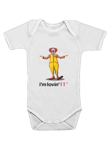  Mcdonalds Im lovin it - Clown Horror for Baby short sleeve onesies
