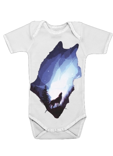  Mystic wolf for Baby short sleeve onesies