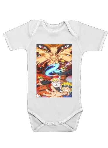  Naruto Evolution for Baby short sleeve onesies
