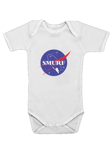  Nasa Joke Smurf for Baby short sleeve onesies