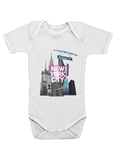  New York City II [pink] for Baby short sleeve onesies
