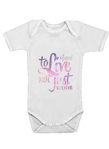  Not just survive for Baby short sleeve onesies