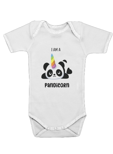  Panda x Licorne Means Pandicorn for Baby short sleeve onesies