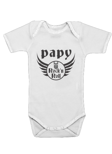  Papy Rock N Roll for Baby short sleeve onesies
