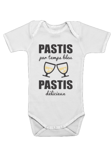  Pastis par temps bleu Pastis delicieux for Baby short sleeve onesies