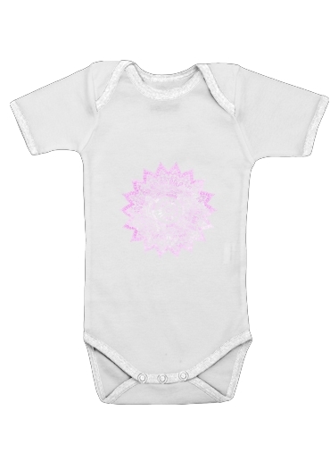  Pink Bohemian Boho Mandala for Baby short sleeve onesies