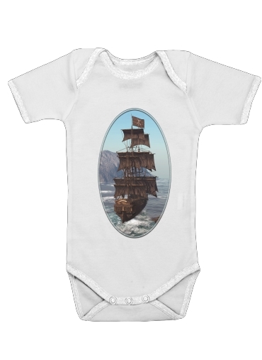  Pirate Ship 1 for Baby short sleeve onesies