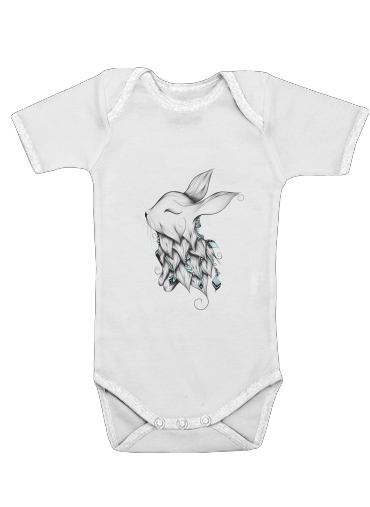  Poetic Rabbit  for Baby short sleeve onesies