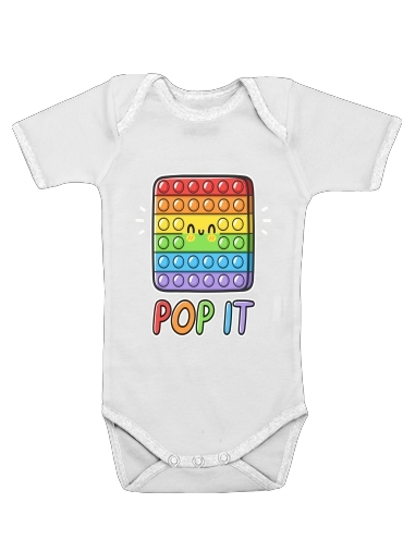  Pop It Funny cute for Baby short sleeve onesies