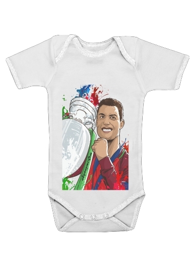  Portugal Campeoes da Europa for Baby short sleeve onesies
