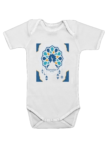  Ramadan Kareem Blue for Baby short sleeve onesies
