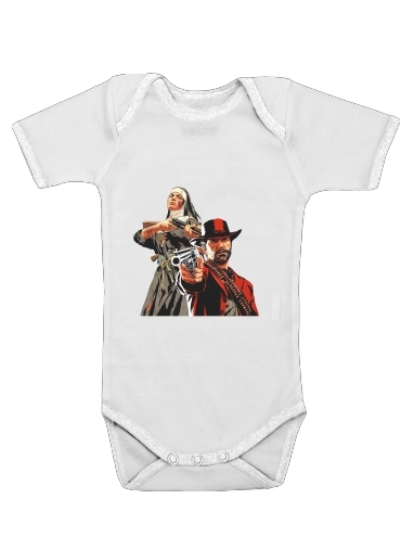  Red Dead Redemption Fanart for Baby short sleeve onesies