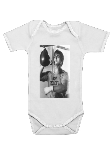  Rocky Balboa Training Punchingball for Baby short sleeve onesies