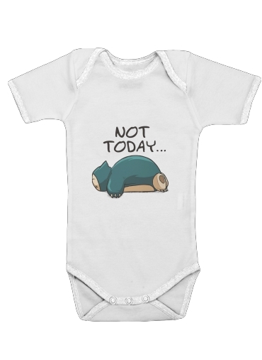  Ronflex Not Today pokemon for Baby short sleeve onesies