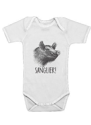  Sanglier French Gaulois for Baby short sleeve onesies
