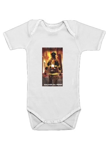  Save or perish Firemen fire soldiers for Baby short sleeve onesies