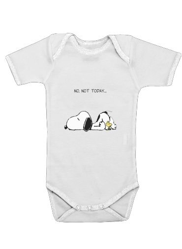  Snoopy No Not Today for Baby short sleeve onesies