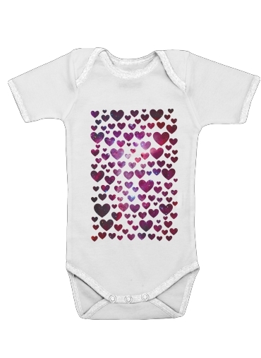  Space Hearts for Baby short sleeve onesies