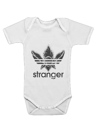  Stranger Things Demogorgon Monster JOKE Adidas Parodie Logo Serie TV for Baby short sleeve onesies