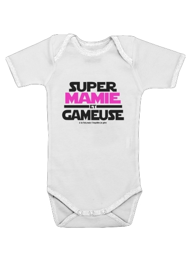  Super mamie et gameuse for Baby short sleeve onesies