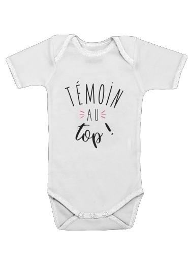  Temoin au TOP for Baby short sleeve onesies
