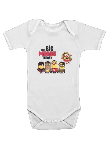  The Big Minion Theory for Baby short sleeve onesies