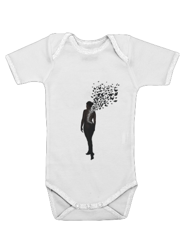  The Butterfly Transformation for Baby short sleeve onesies