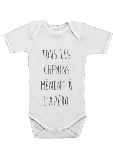  Tous les chemins menent a lapero for Baby short sleeve onesies