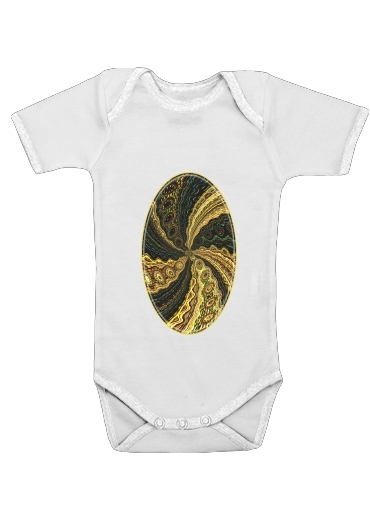  Twirl and Twist black and gold for Baby short sleeve onesies