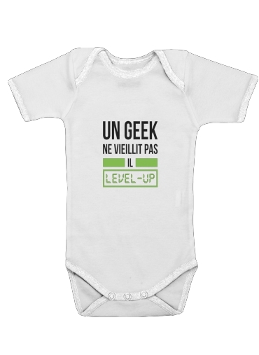  Un Geek ne vieillit pas il level up for Baby short sleeve onesies
