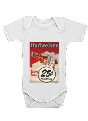  Vintage Budweiser for Baby short sleeve onesies