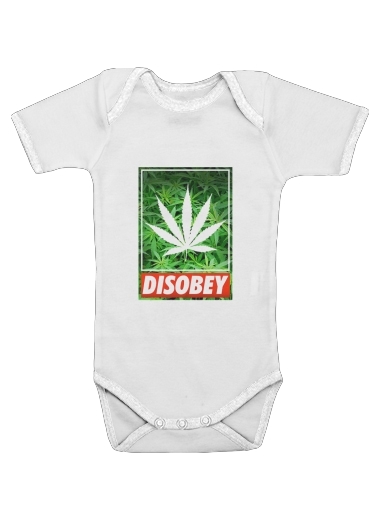  Weed Cannabis Disobey for Baby short sleeve onesies