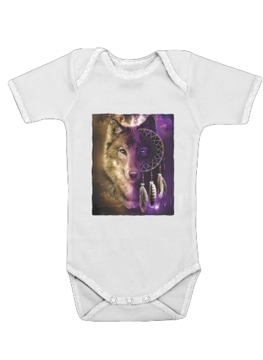  Wolf Dreamcatcher for Baby short sleeve onesies