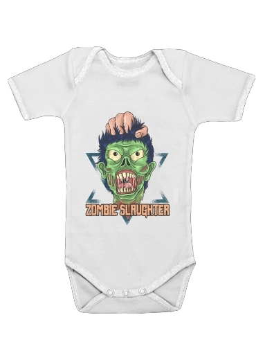  Zombie slaughter illustration for Baby short sleeve onesies