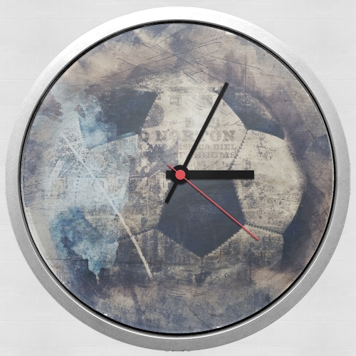  Abstract Blue Grunge Football for Wall clock