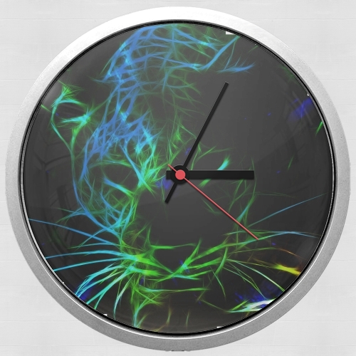  Abstract neon Leopard for Wall clock