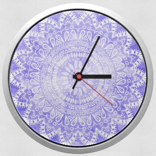  Bohemian Flower Mandala in purple for Wall clock