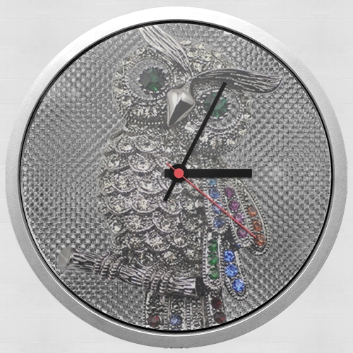  diamond owl for Wall clock
