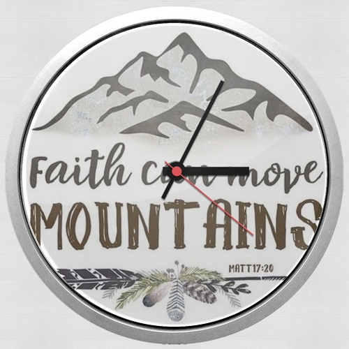  Faith can move montains Matt 17v20 Bible Blessed Art for Wall clock