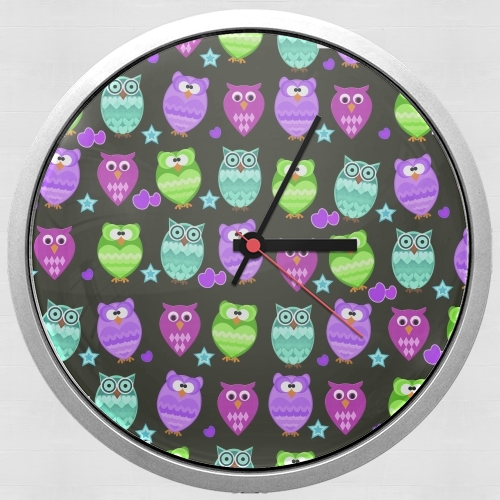  funky owls for Wall clock