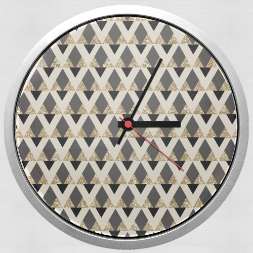  Glitter Triangles in Gold Black And Nude for Wall clock