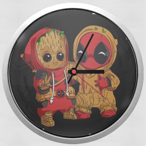  Groot x Deadpool for Wall clock