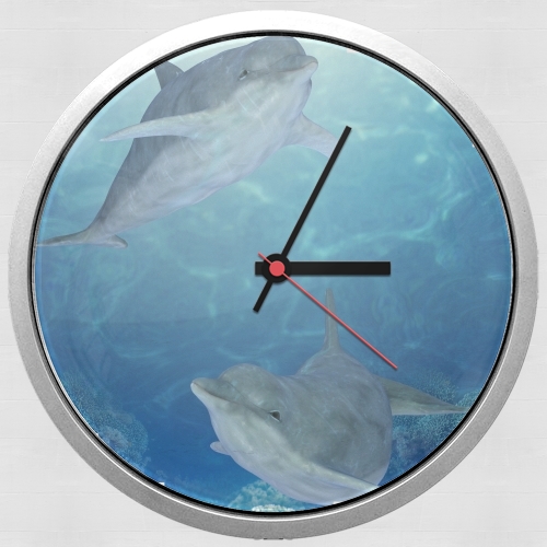  happy dolphins for Wall clock