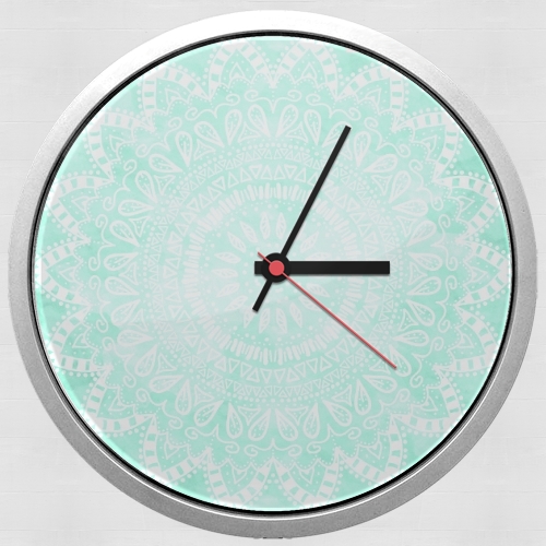  Mint Bohemian Flower Mandala for Wall clock