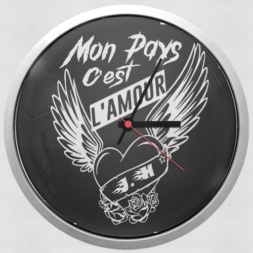  Mon pays cest lamour for Wall clock