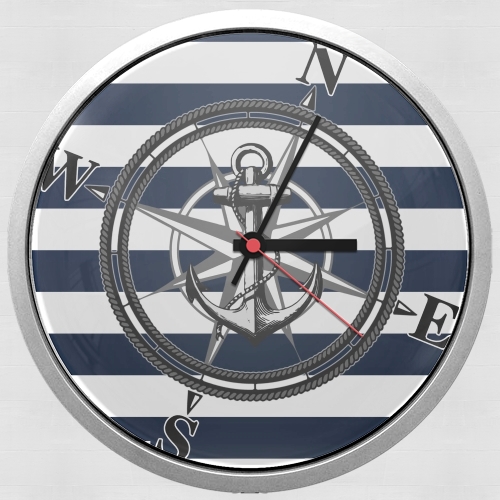  Navy Striped Nautica for Wall clock